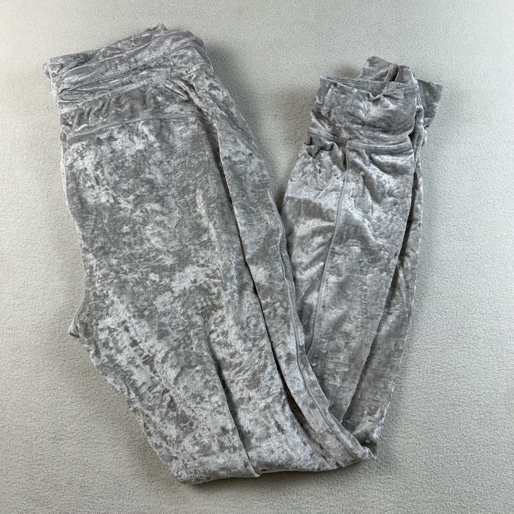 Lululemon Ready To Crush Jogger Pants Womens 8 Gray Velvet Chrome Drawstring